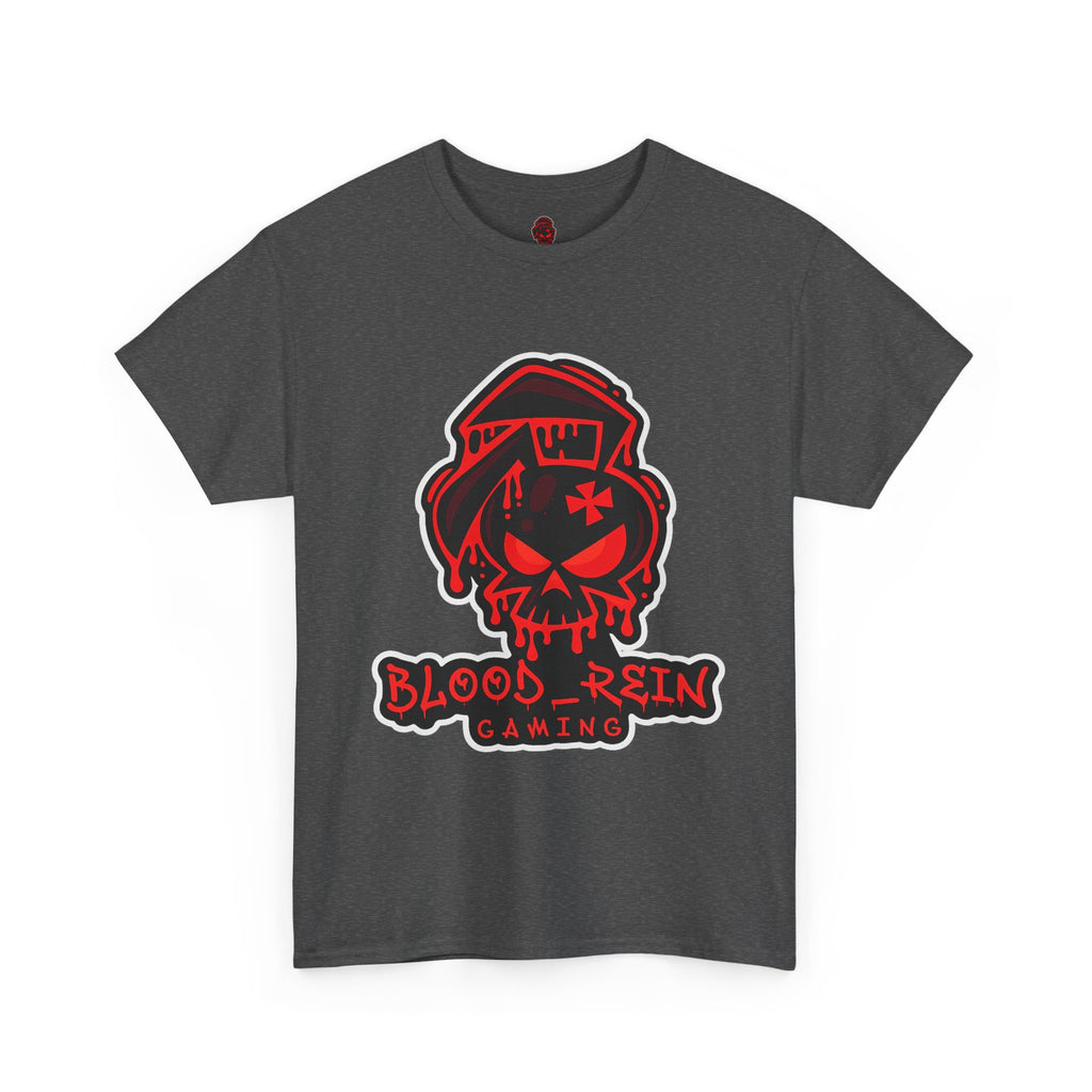 Gaming Tee — Blood Rein Skull Logo "Just Stream" Shirt