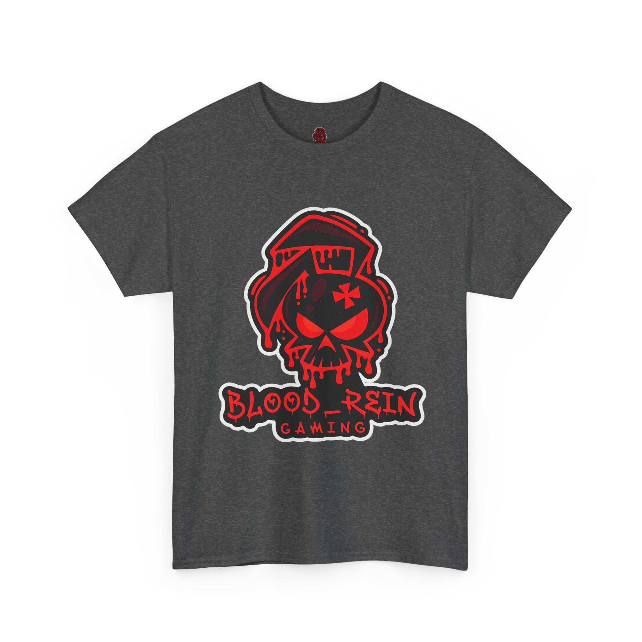 Gaming Tee — Blood Rein Skull Logo "Just Stream" Shirt