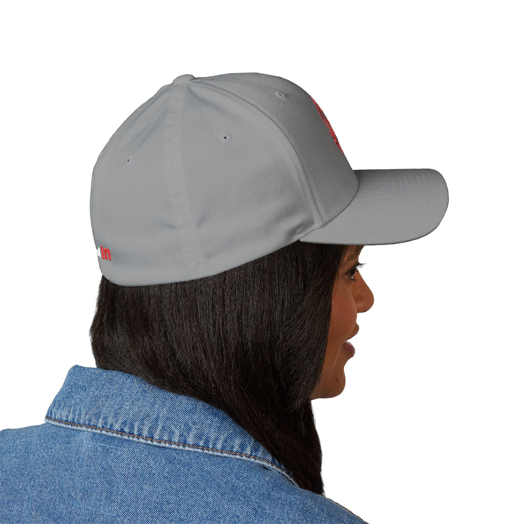 Embroidered 'Do This' Skull Cap — White Structured Baseball Hat