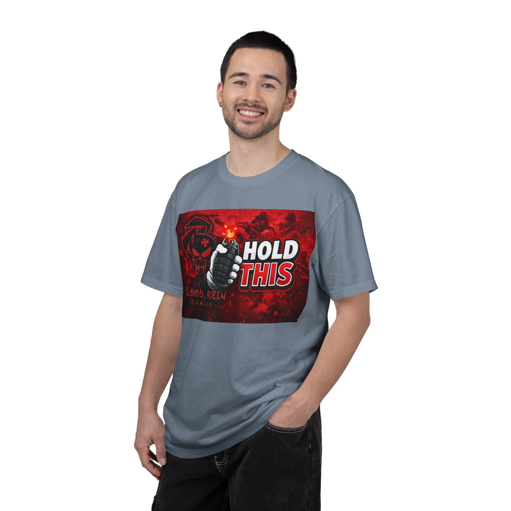Hold This Graphic T-Shirt — Red Grenade Gamer Tee