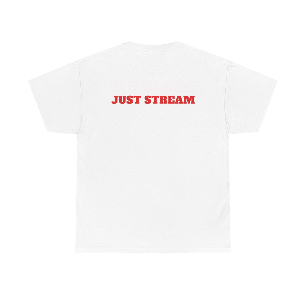 Gaming Tee — Blood Rein Skull Logo "Just Stream" Shirt