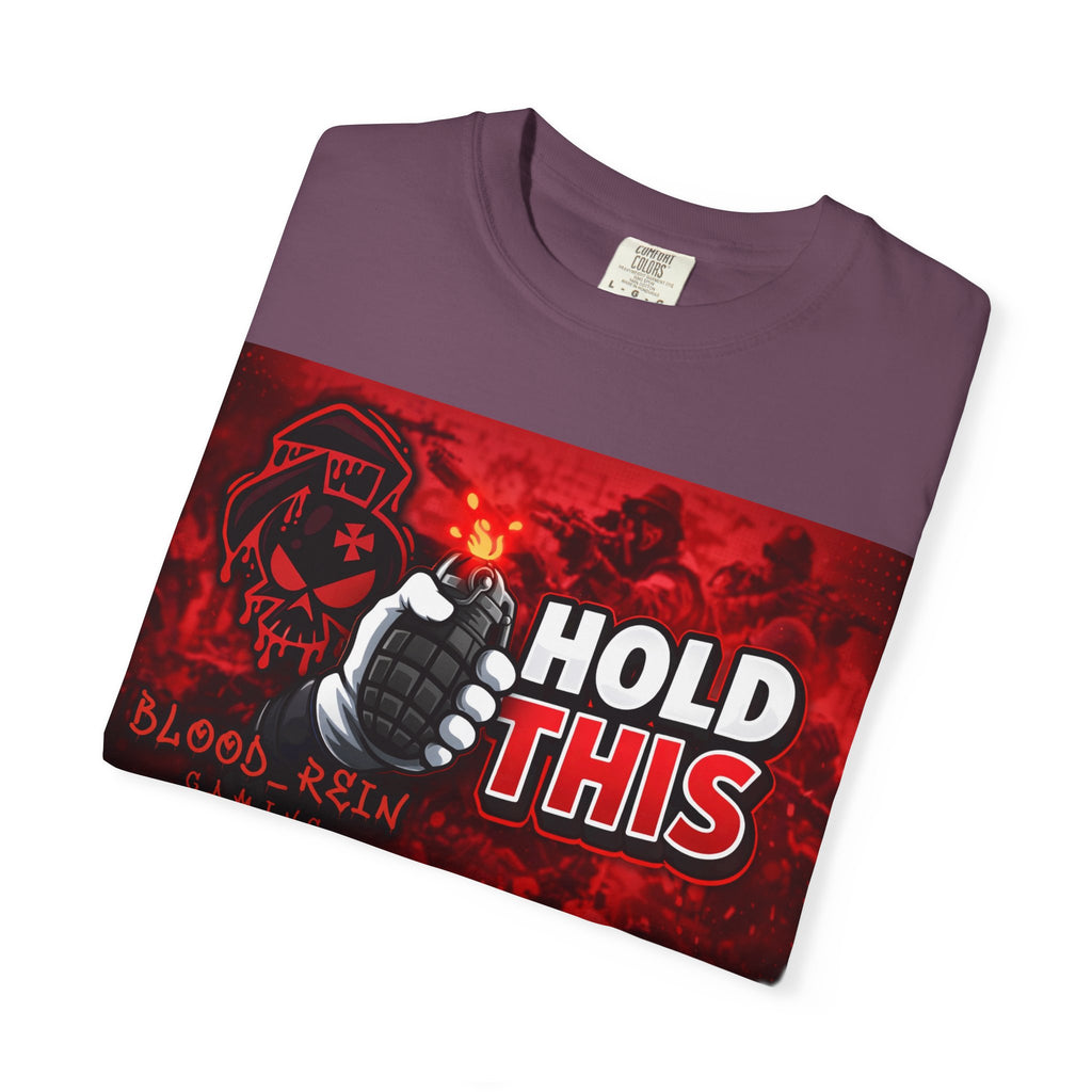 Hold This Graphic T-Shirt — Red Grenade Gamer Tee