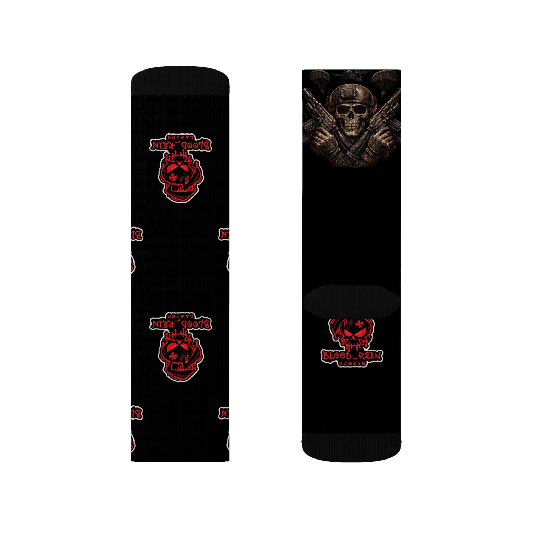 Gaming Crew Socks — “Drop. Kill. Repeat.” Sublimated Tactical Design