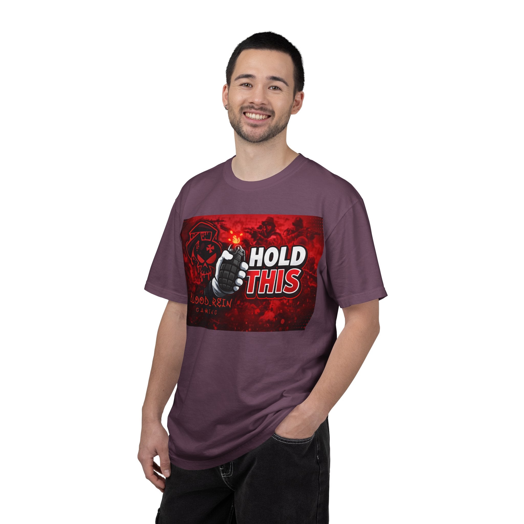 Hold This Graphic T-Shirt — Red Grenade Gamer Tee