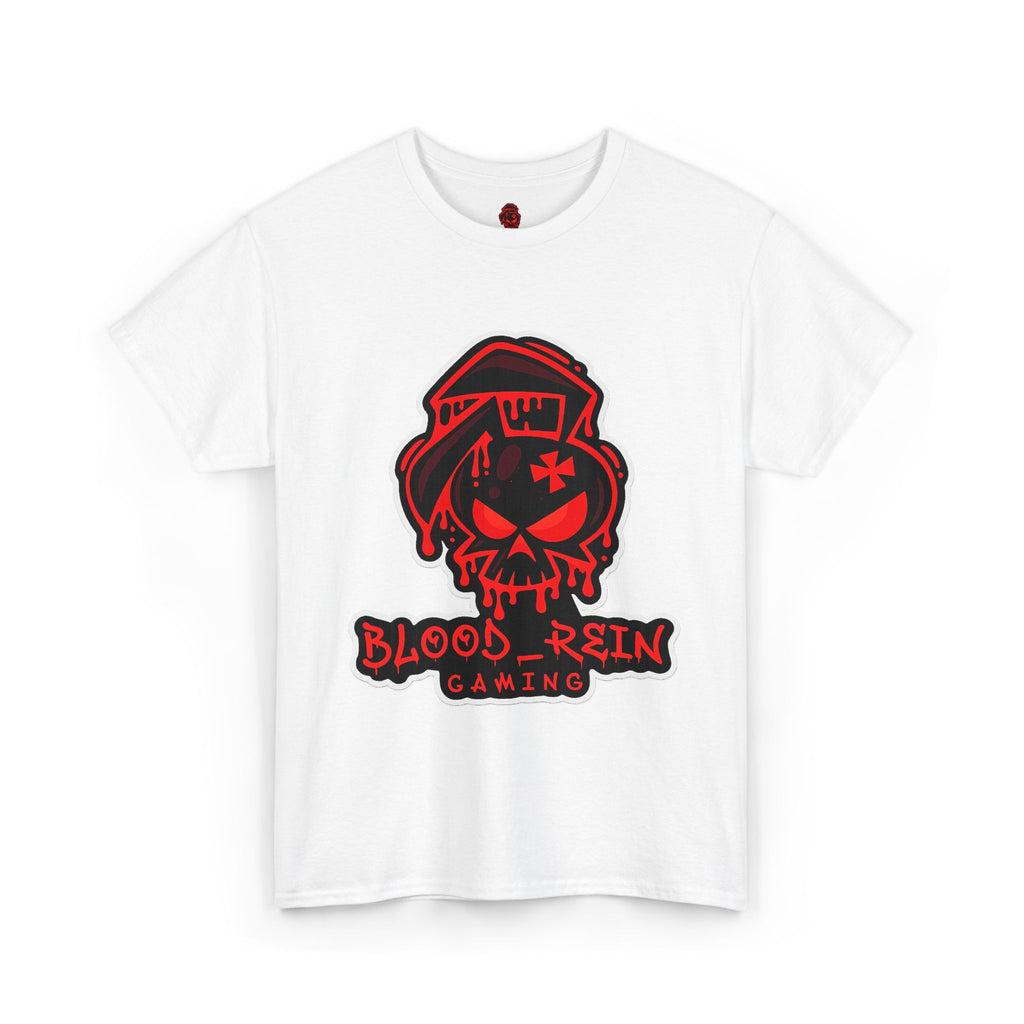 Gaming Tee — Blood Rein Skull Logo "Just Stream" Shirt