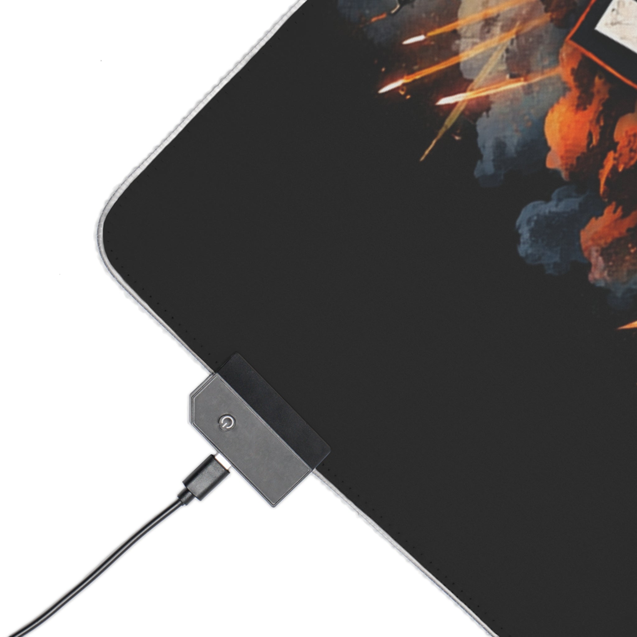 LED Gaming Mouse Pad — "Where We Dropping?" Battle Royale RGB Desk Mat