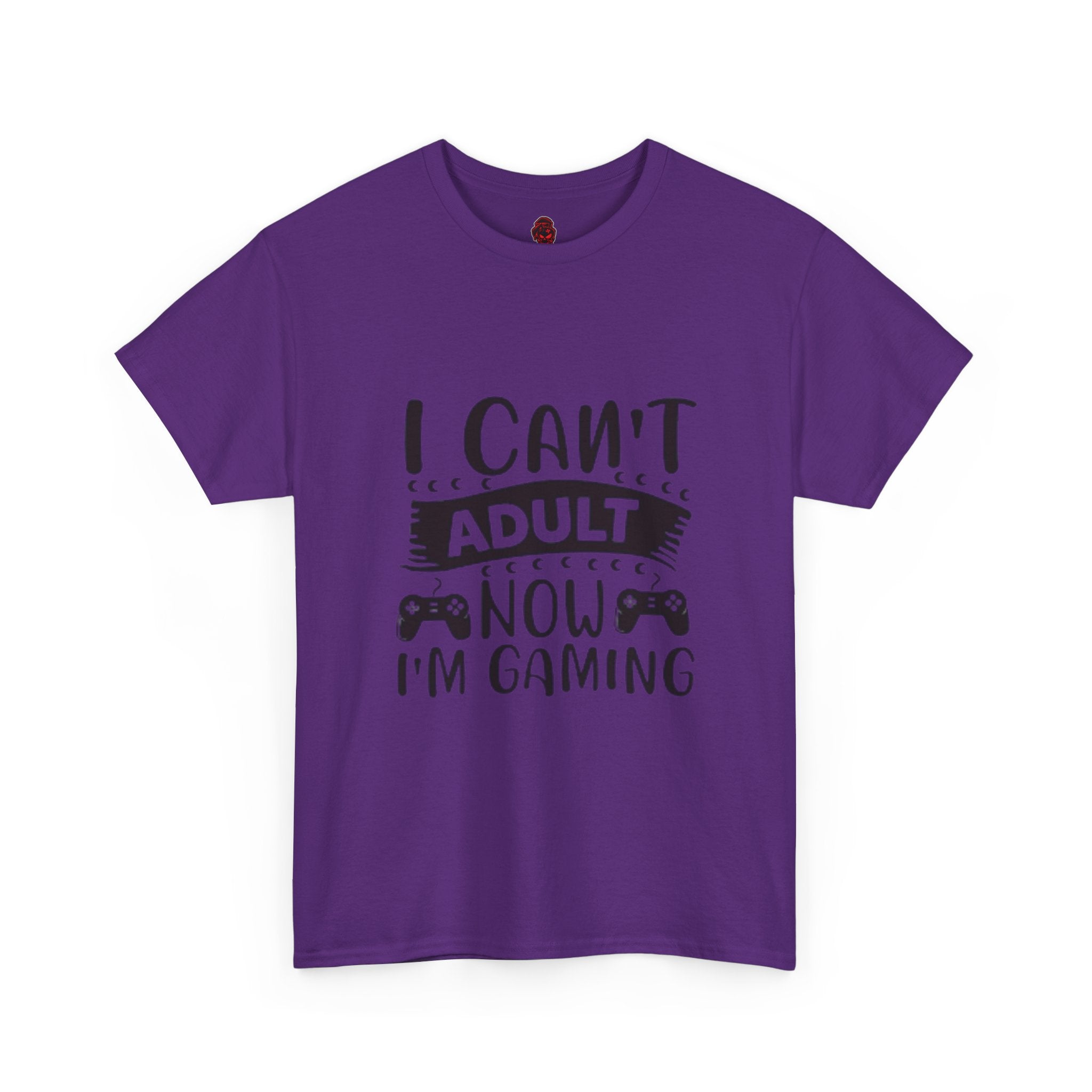 Gaming T-Shirt — "I Can't Adult Now, I'm Gaming" Funny Gamer Tee