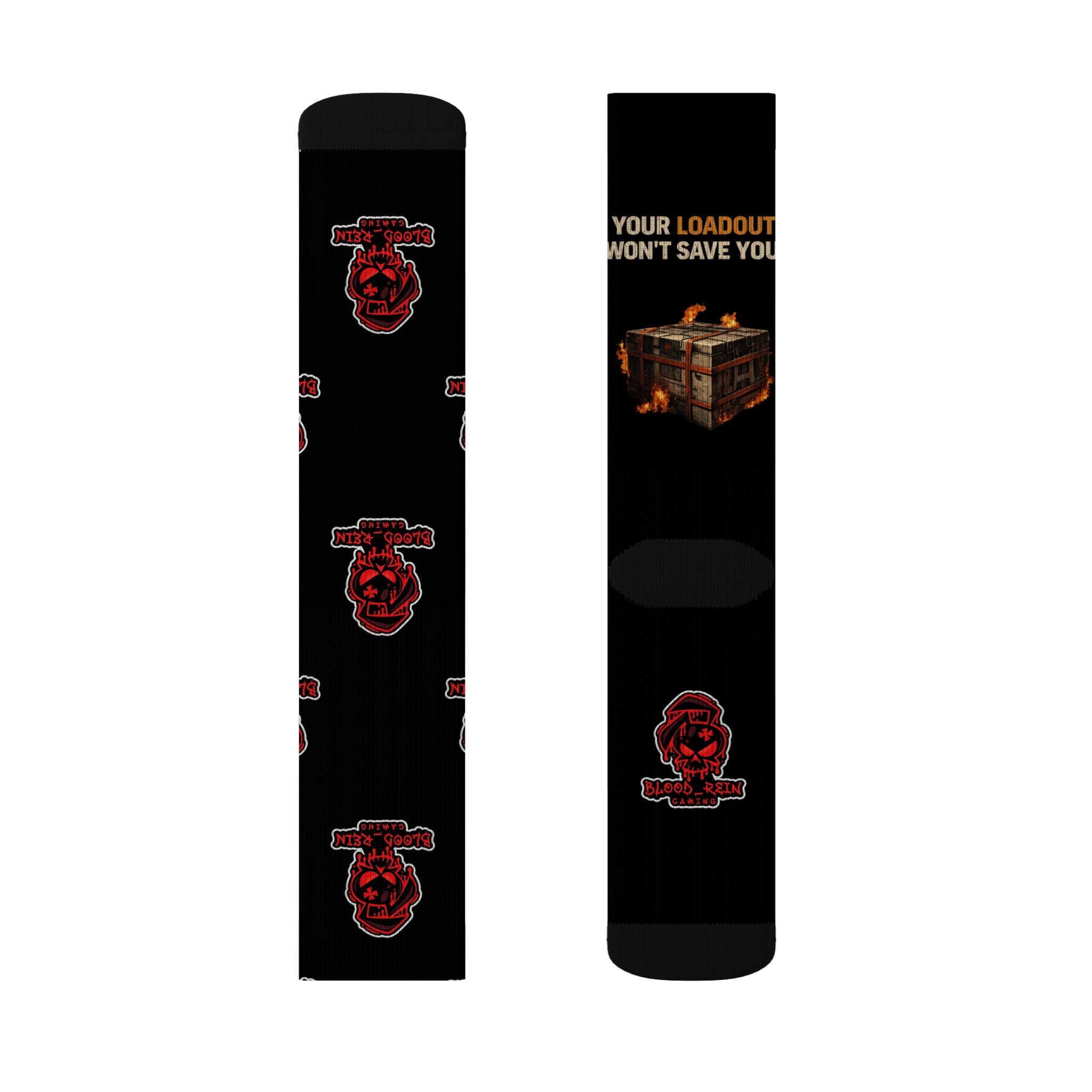 Gaming Crew Socks — “Drop. Kill. Repeat.” Sublimated Tactical Design