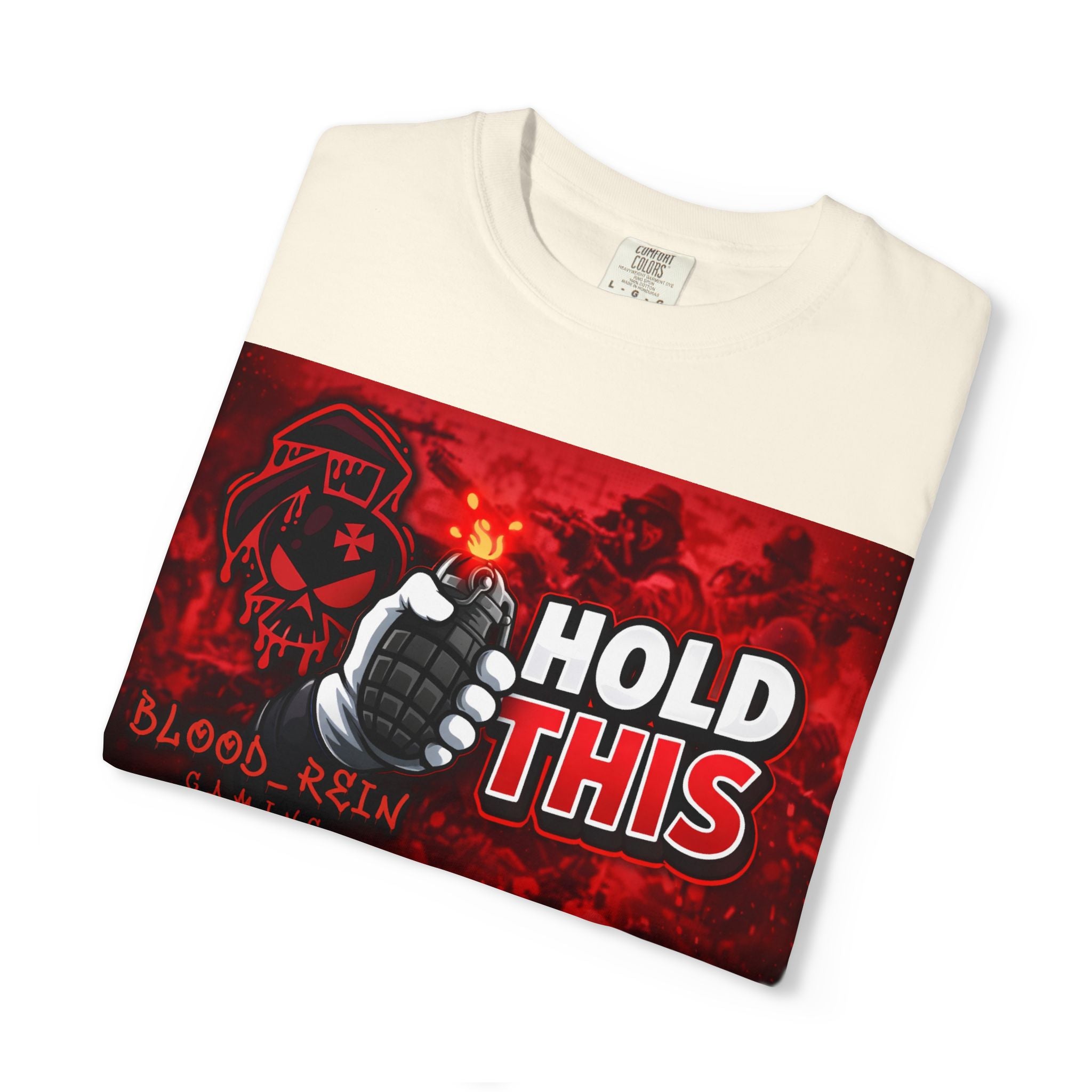 Hold This Graphic T-Shirt — Red Grenade Gamer Tee