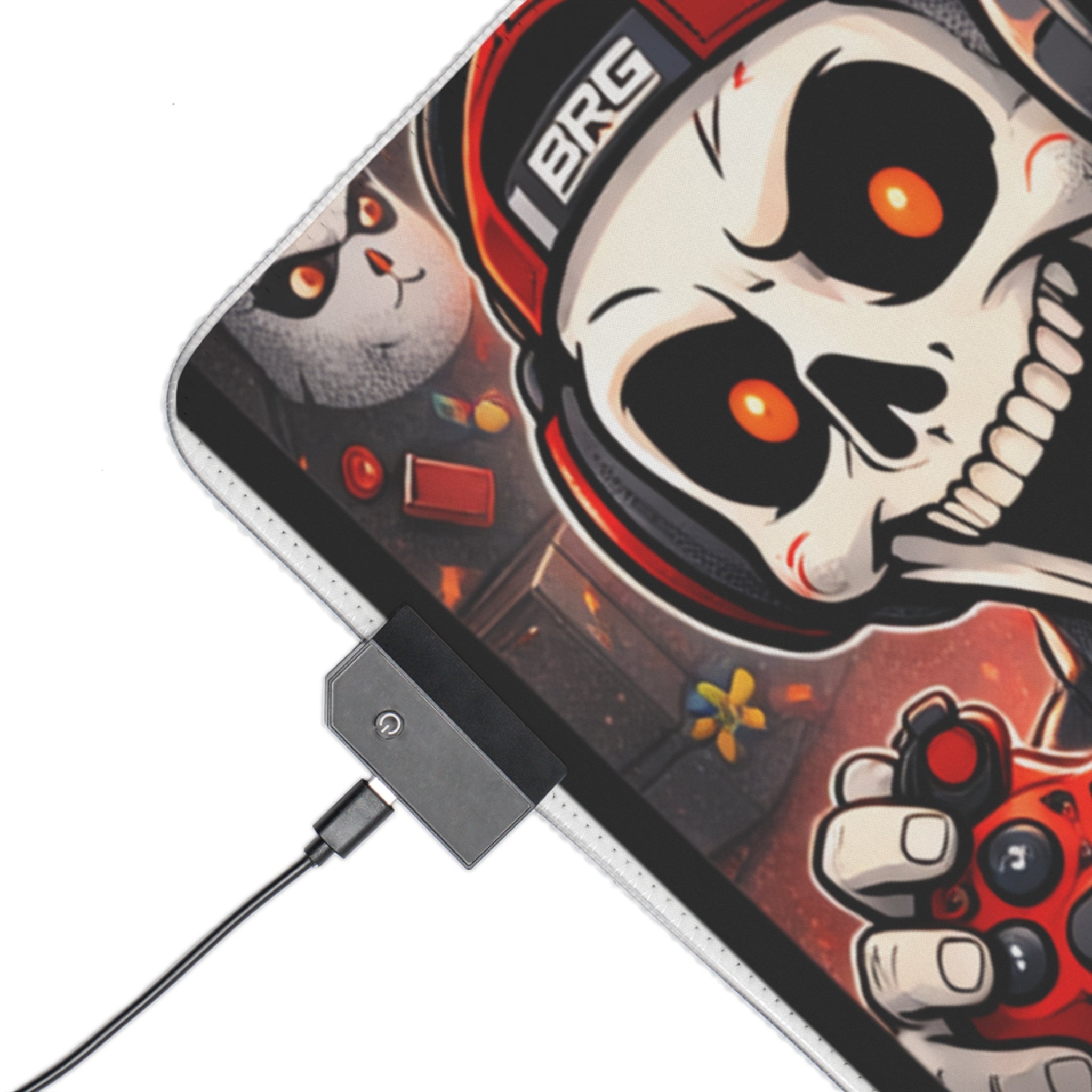 RGB LED Gaming Mouse Pad — Bloodreign Skull Esports Desk Mat