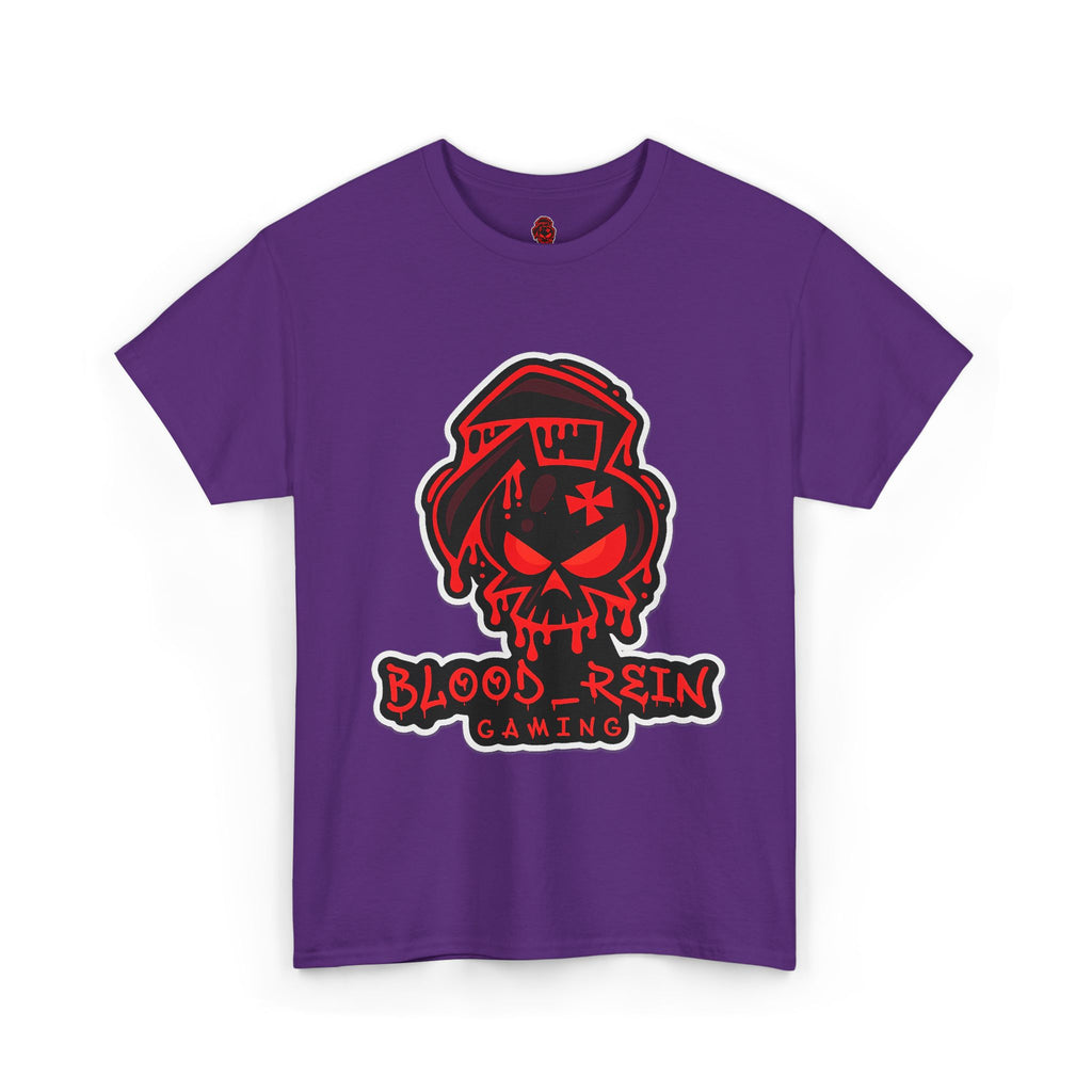 Gaming Tee — Blood Rein Skull Logo "Just Stream" Shirt