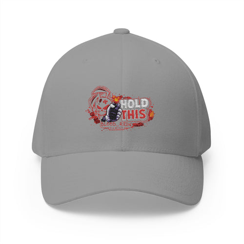 Embroidered 'Do This' Skull Cap — White Structured Baseball Hat