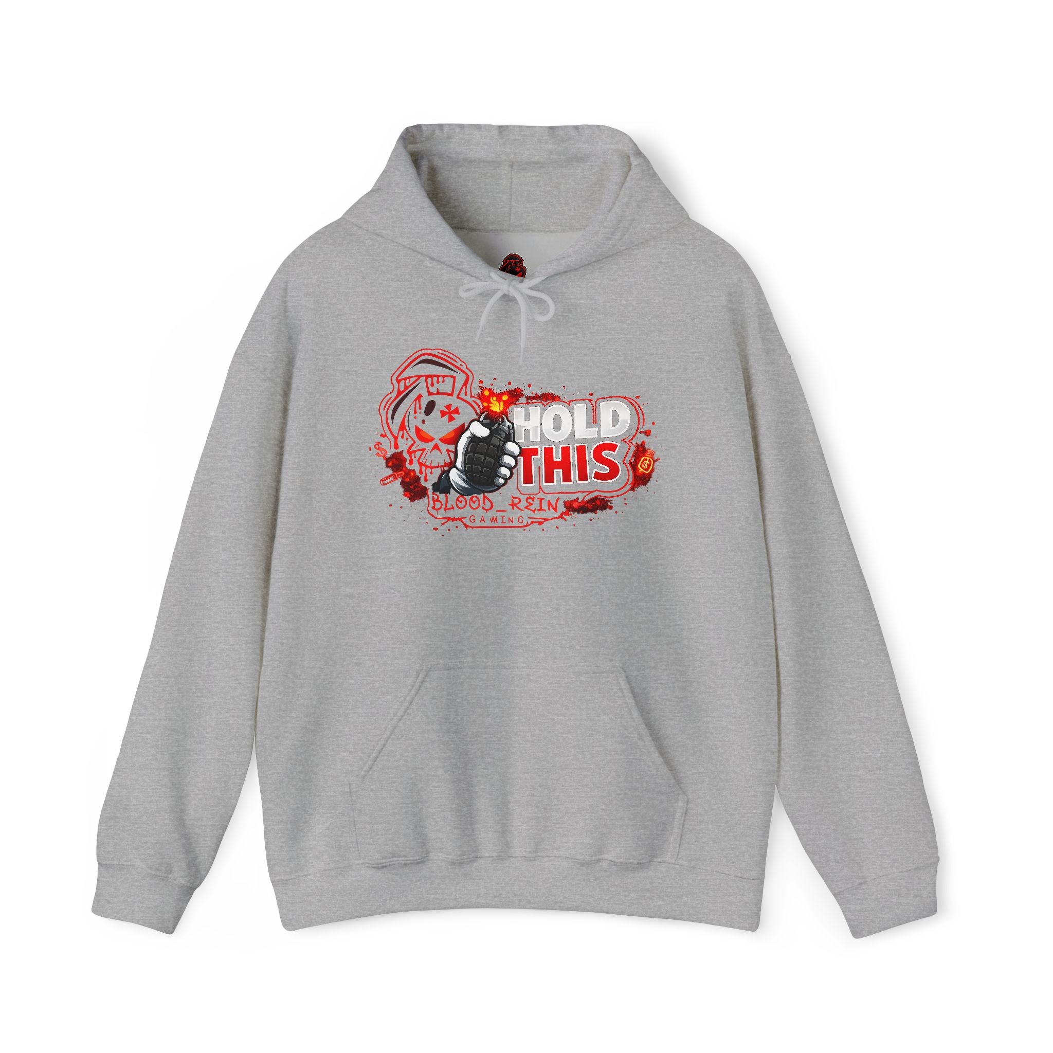 Hoodie - Retro Nurse 'This' Graphic Pullover with Floral & Bomb Illustration