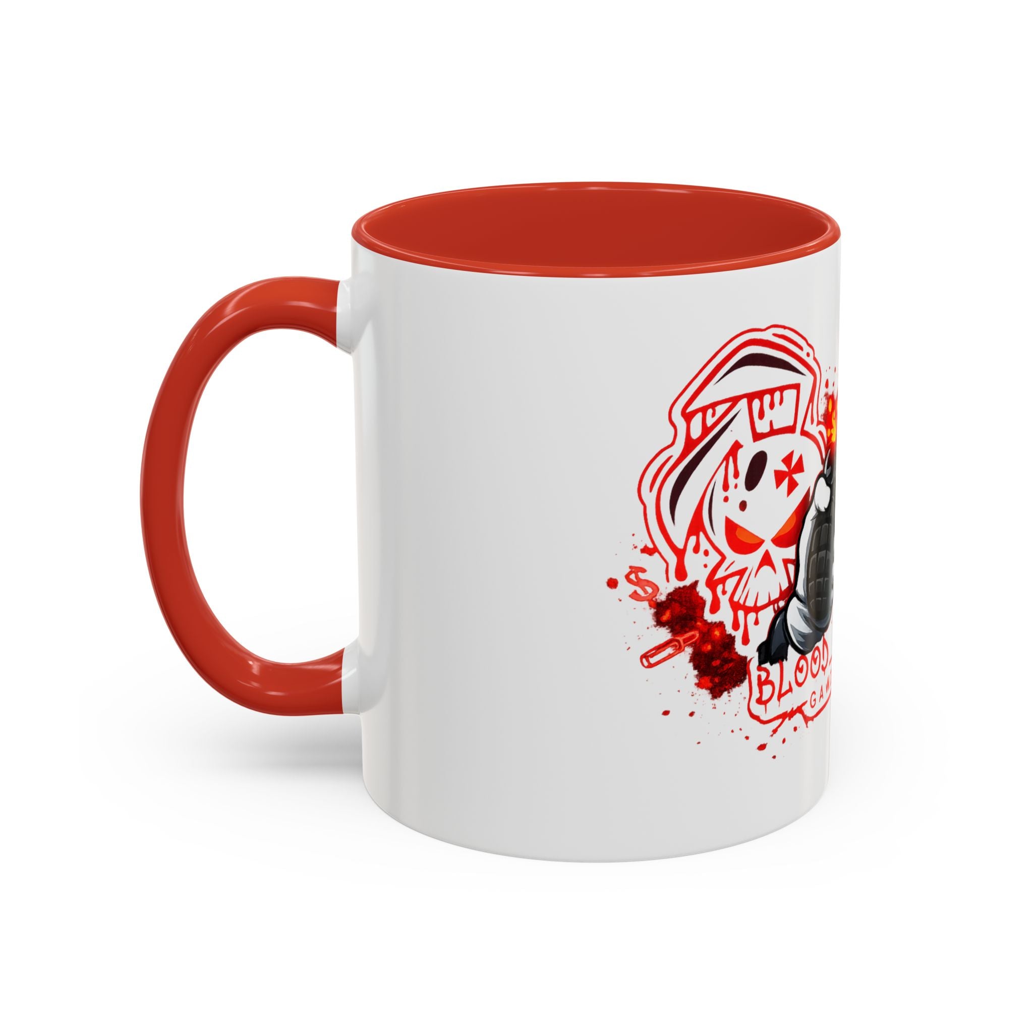 Gamer Grenade Coffee Mug – 'I Bomb This' Blood & Ruin Gaming Accent Mug (11/15oz)