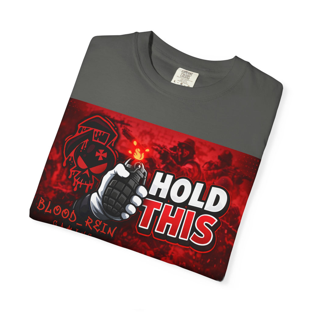 Hold This Graphic T-Shirt — Red Grenade Gamer Tee