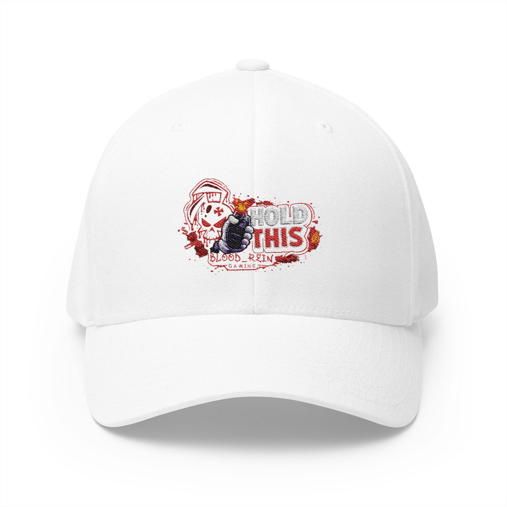 Embroidered 'Do This' Skull Cap — White Structured Baseball Hat
