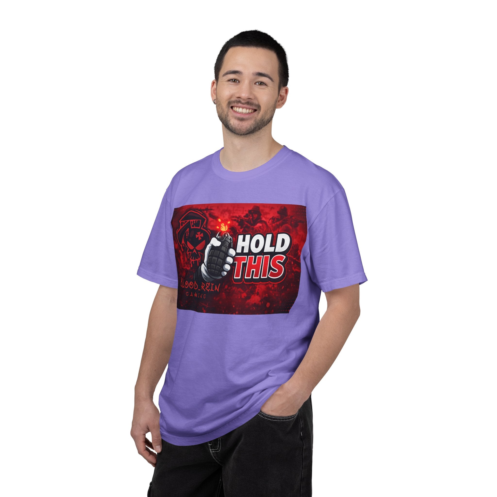 Hold This Graphic T-Shirt — Red Grenade Gamer Tee
