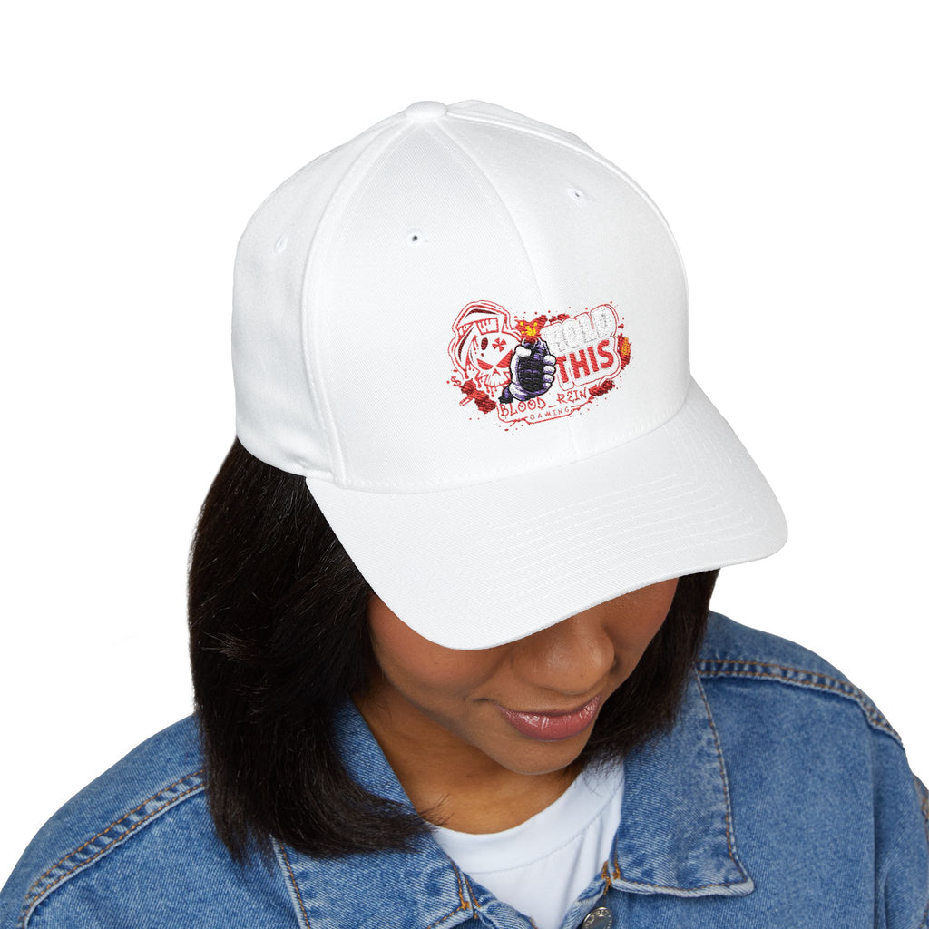 Embroidered 'Do This' Skull Cap — White Structured Baseball Hat