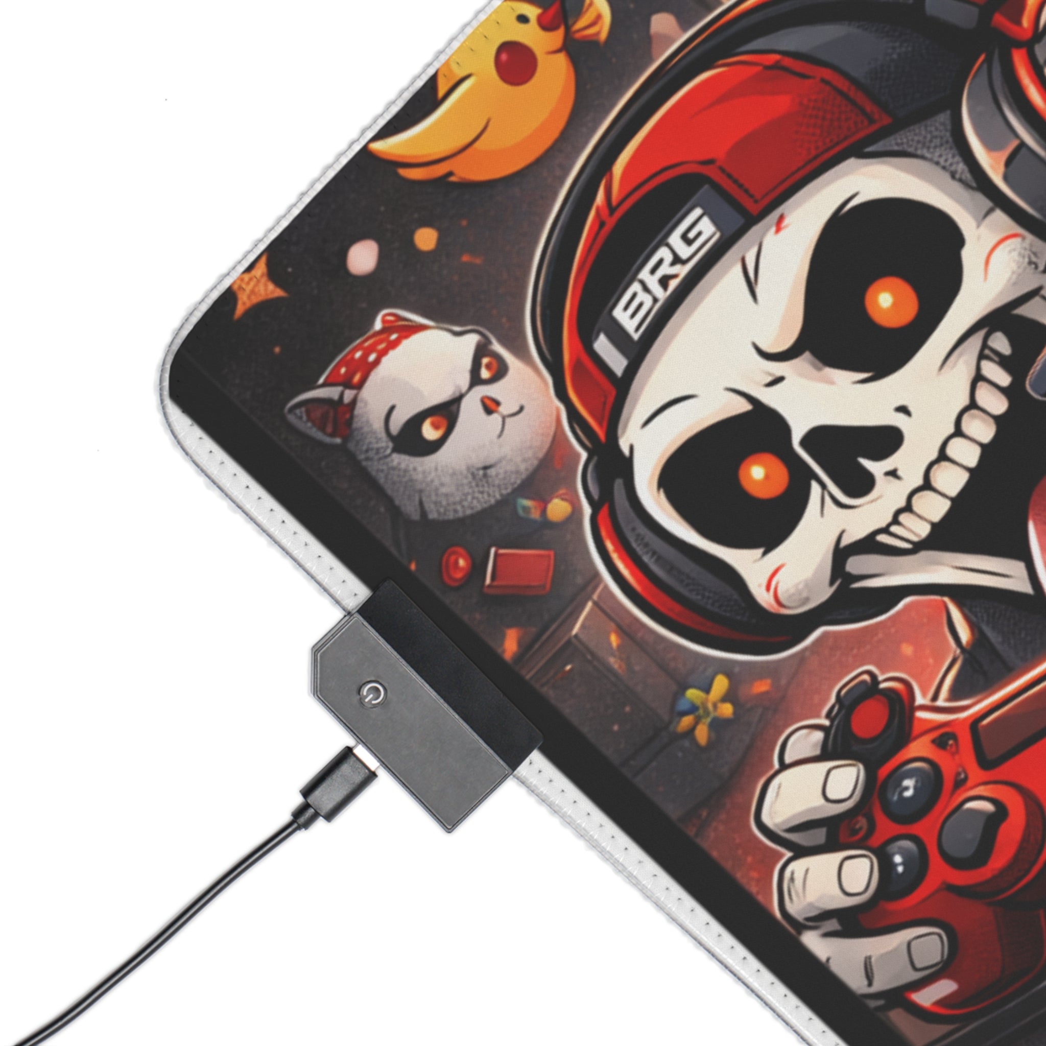 RGB LED Gaming Mouse Pad — Bloodreign Skull Esports Desk Mat