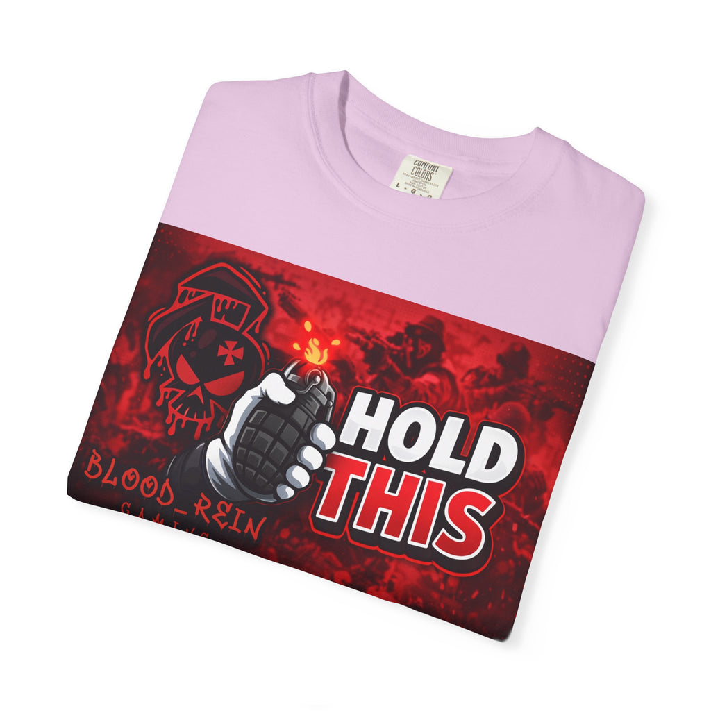 Hold This Graphic T-Shirt — Red Grenade Gamer Tee