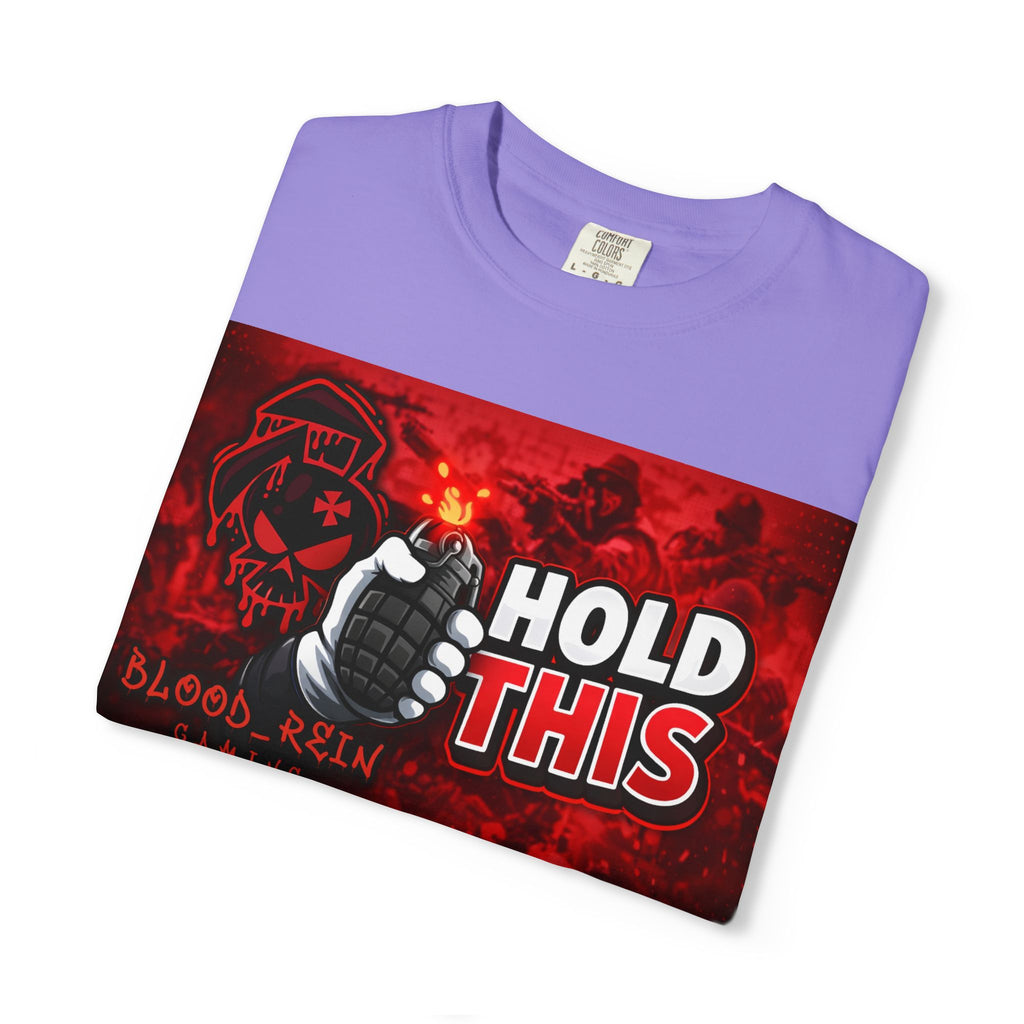 Hold This Graphic T-Shirt — Red Grenade Gamer Tee