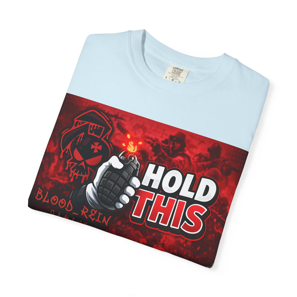 Hold This Graphic T-Shirt — Red Grenade Gamer Tee