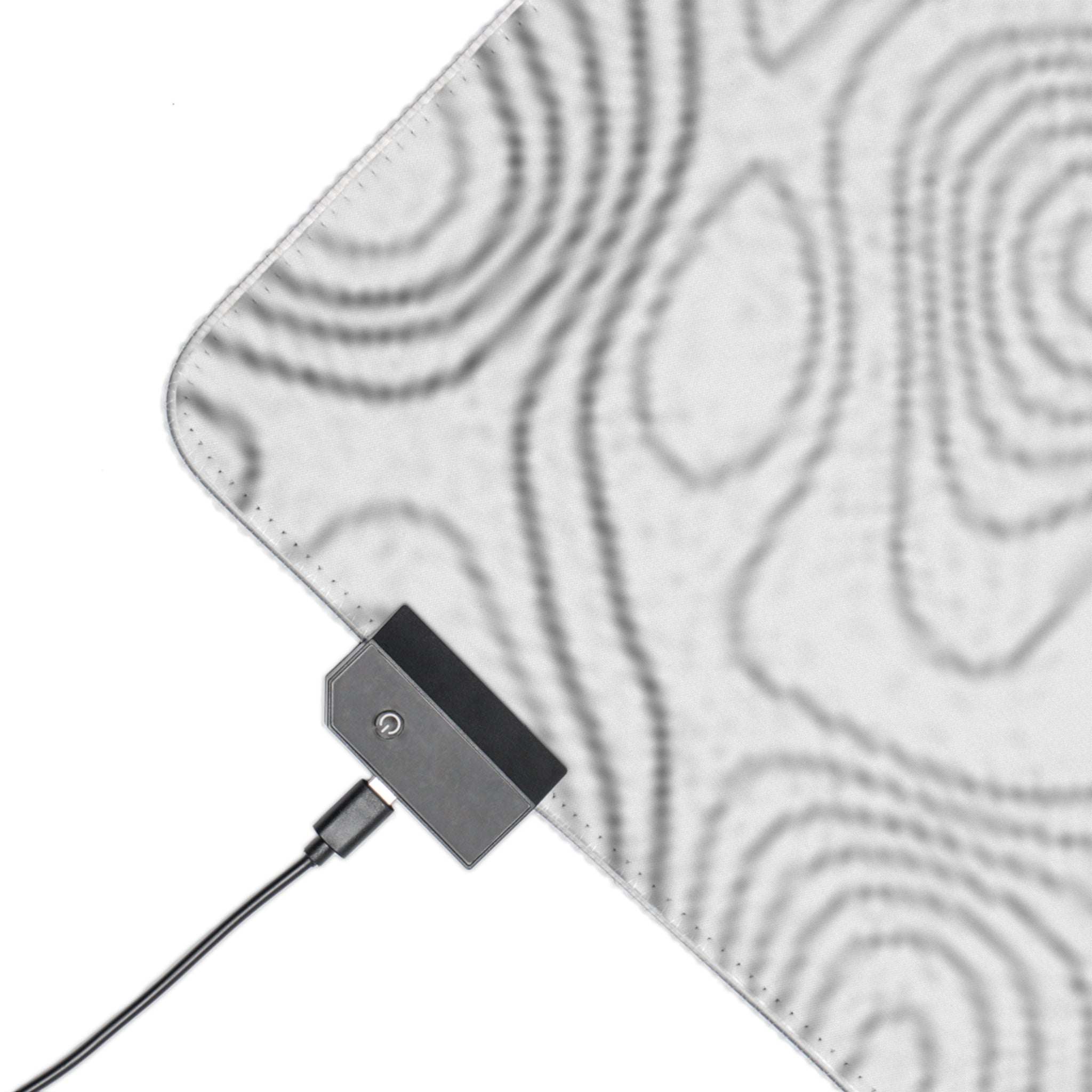 LED Gaming Mouse Pad — Topographic Contour RGB Desk Mat for PC Gamers