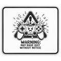 Gaming Mouse Pad — "Warning: May Rage Quit Without Notice" Controller Design