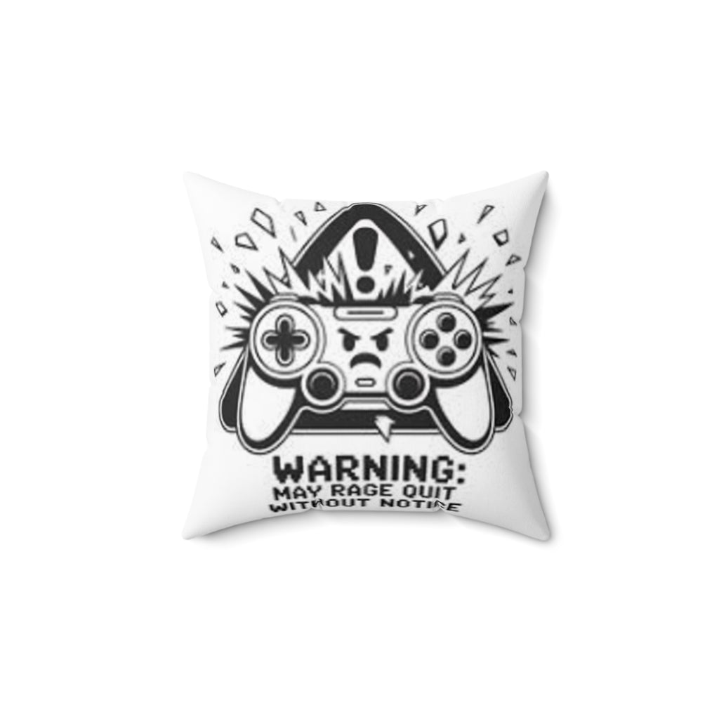 Gaming Pillow — "I Can't Adult Now I'm Gaming" Decorative Gamer Throw Pillow