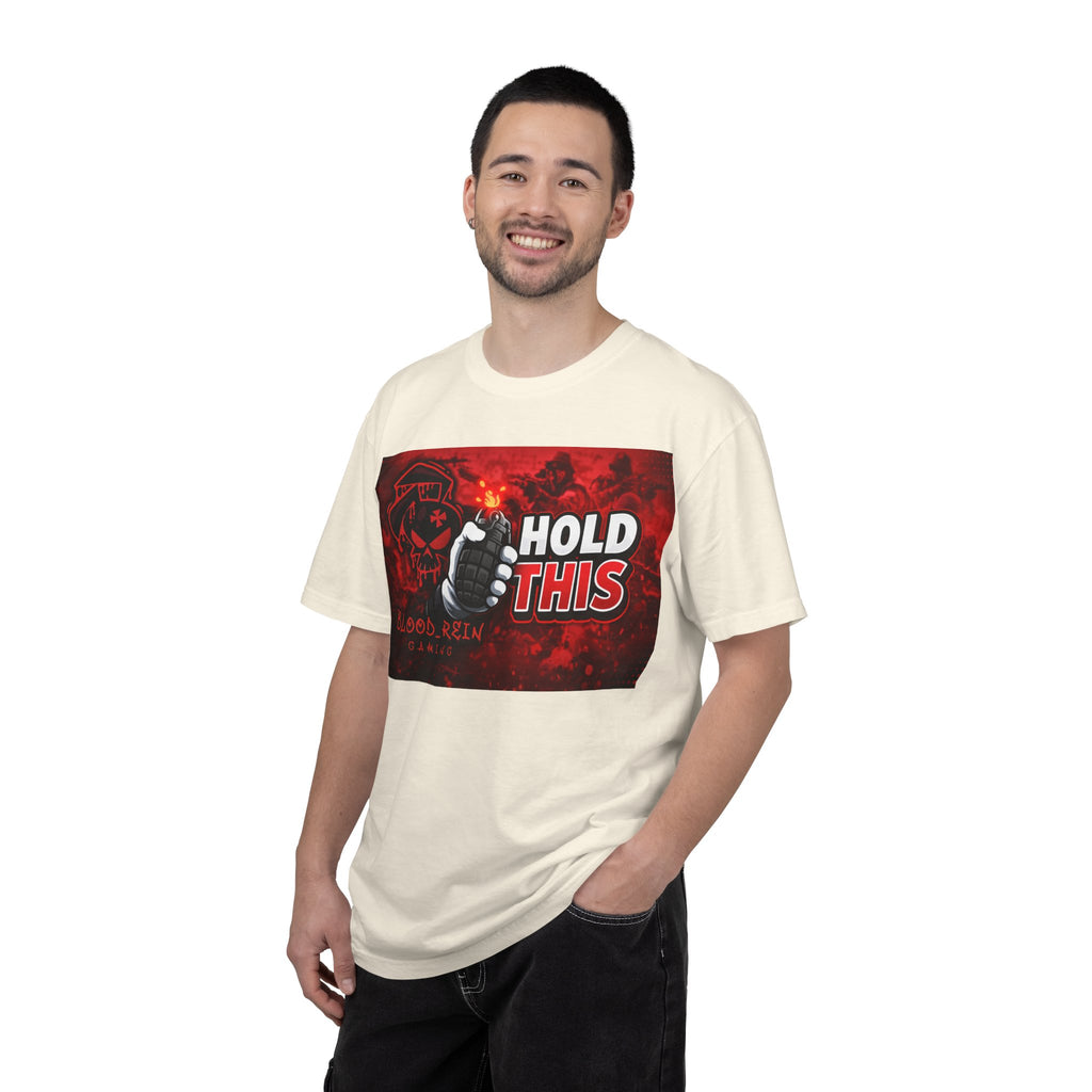 Hold This Graphic T-Shirt — Red Grenade Gamer Tee