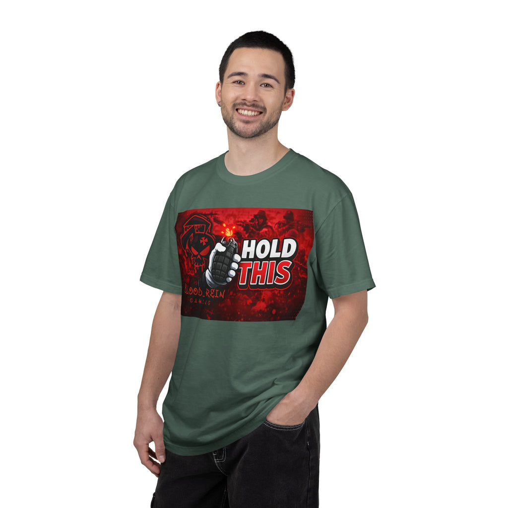Hold This Graphic T-Shirt — Red Grenade Gamer Tee