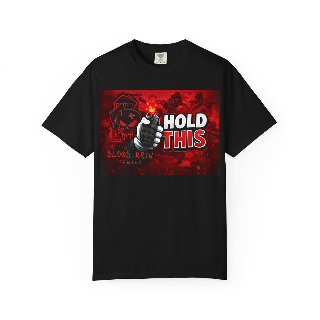 Hold This Graphic T-Shirt — Red Grenade Gamer Tee