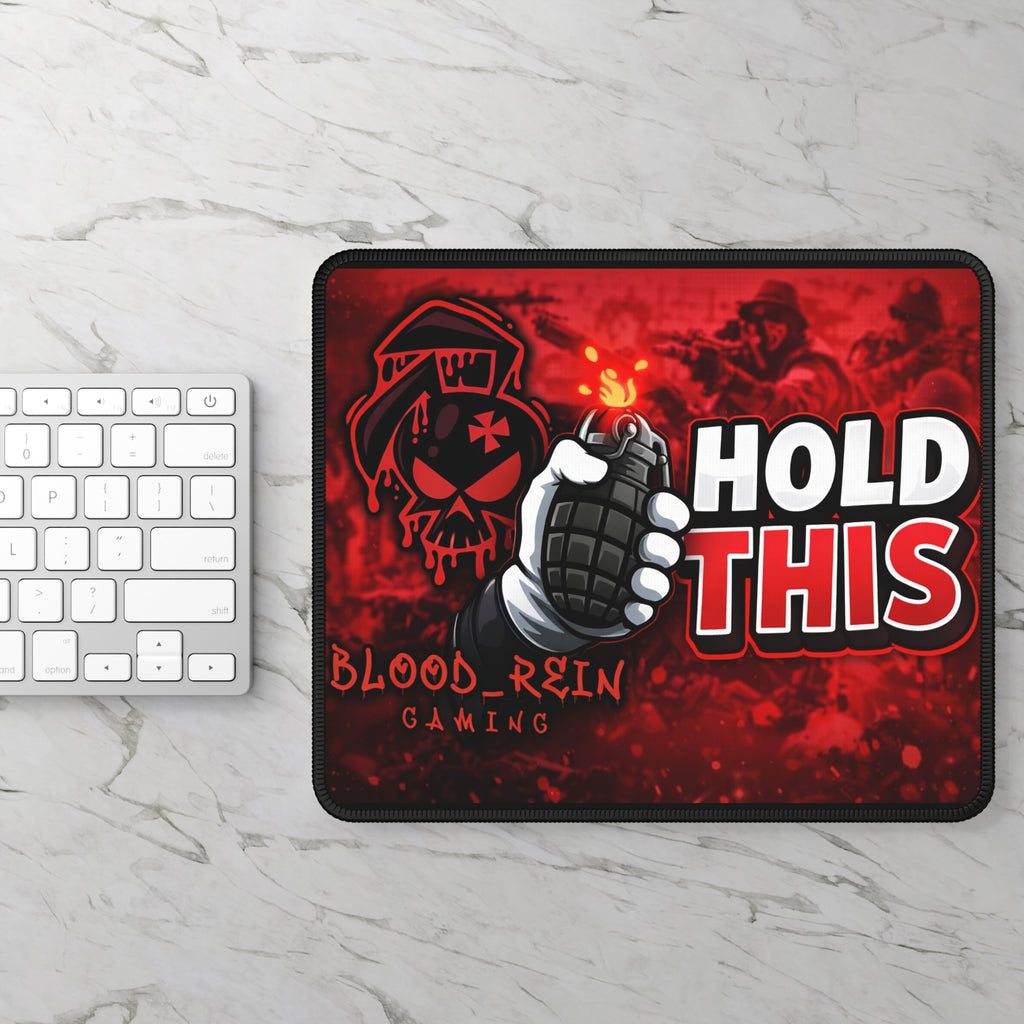 Hold This Gaming Mouse Pad — Red Grenade Esports Desk Mat