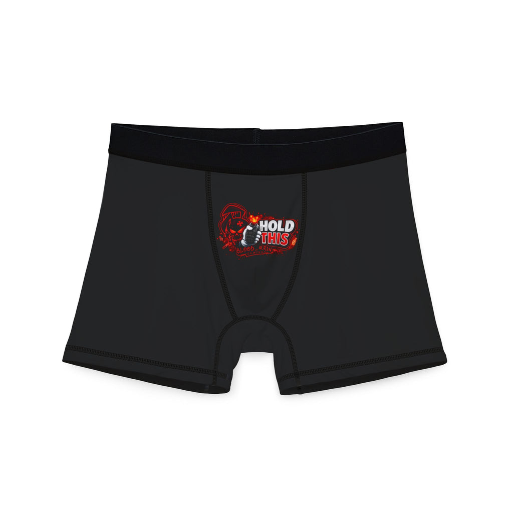 Men's Boxer Briefs — 'Hold This' Gamer Skull Graphic