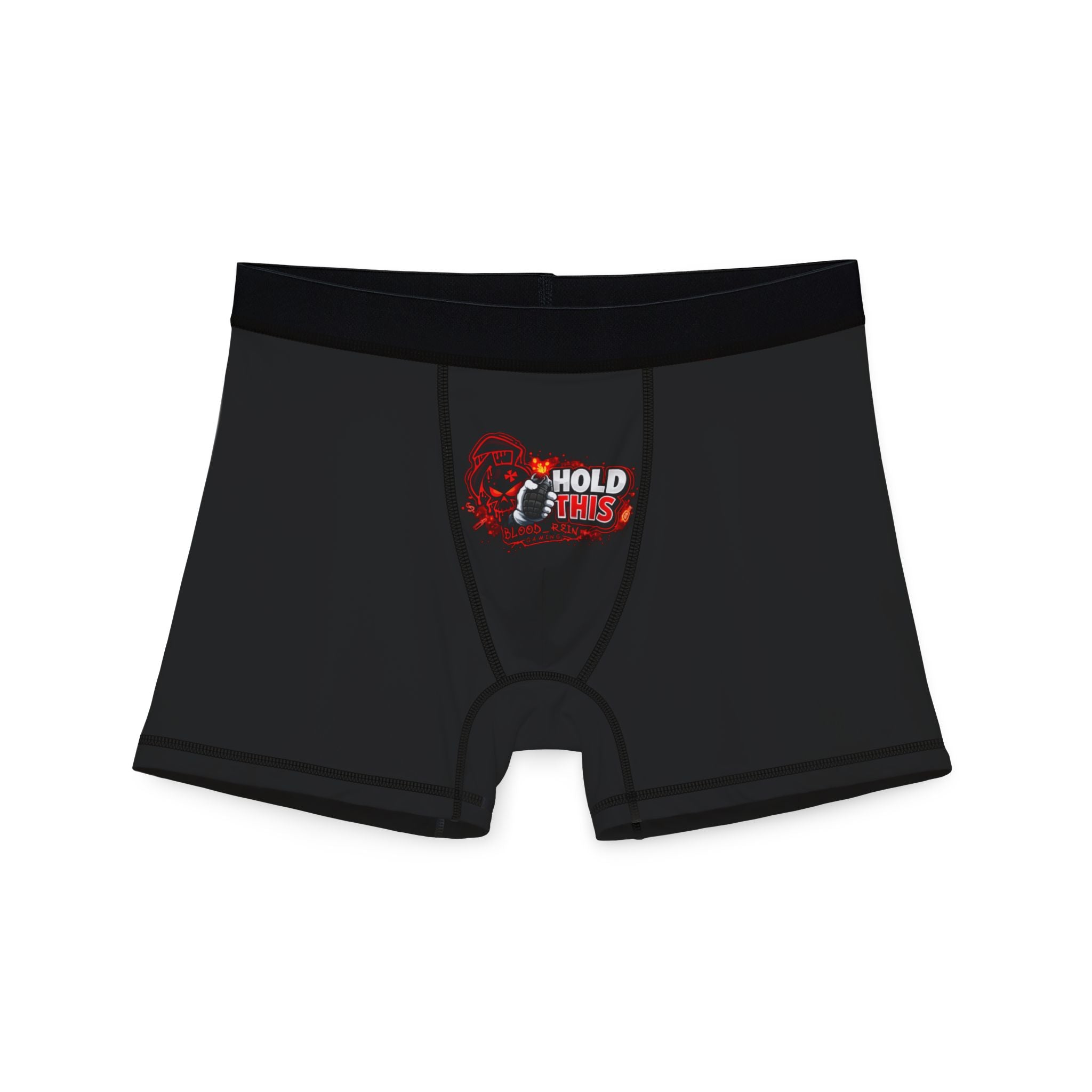 Men's Boxer Briefs — 'Hold This' Gamer Skull Graphic