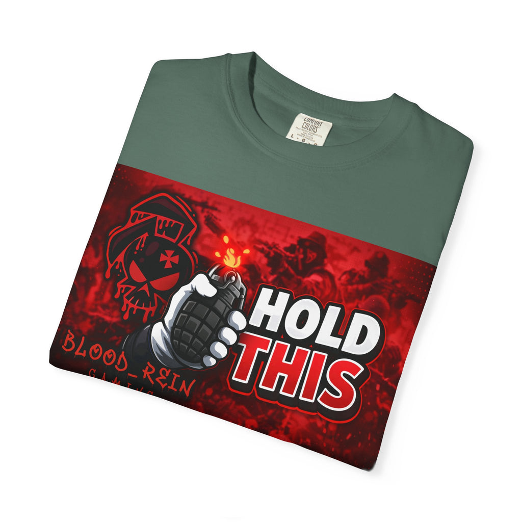 Hold This Graphic T-Shirt — Red Grenade Gamer Tee