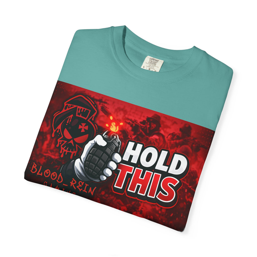 Hold This Graphic T-Shirt — Red Grenade Gamer Tee