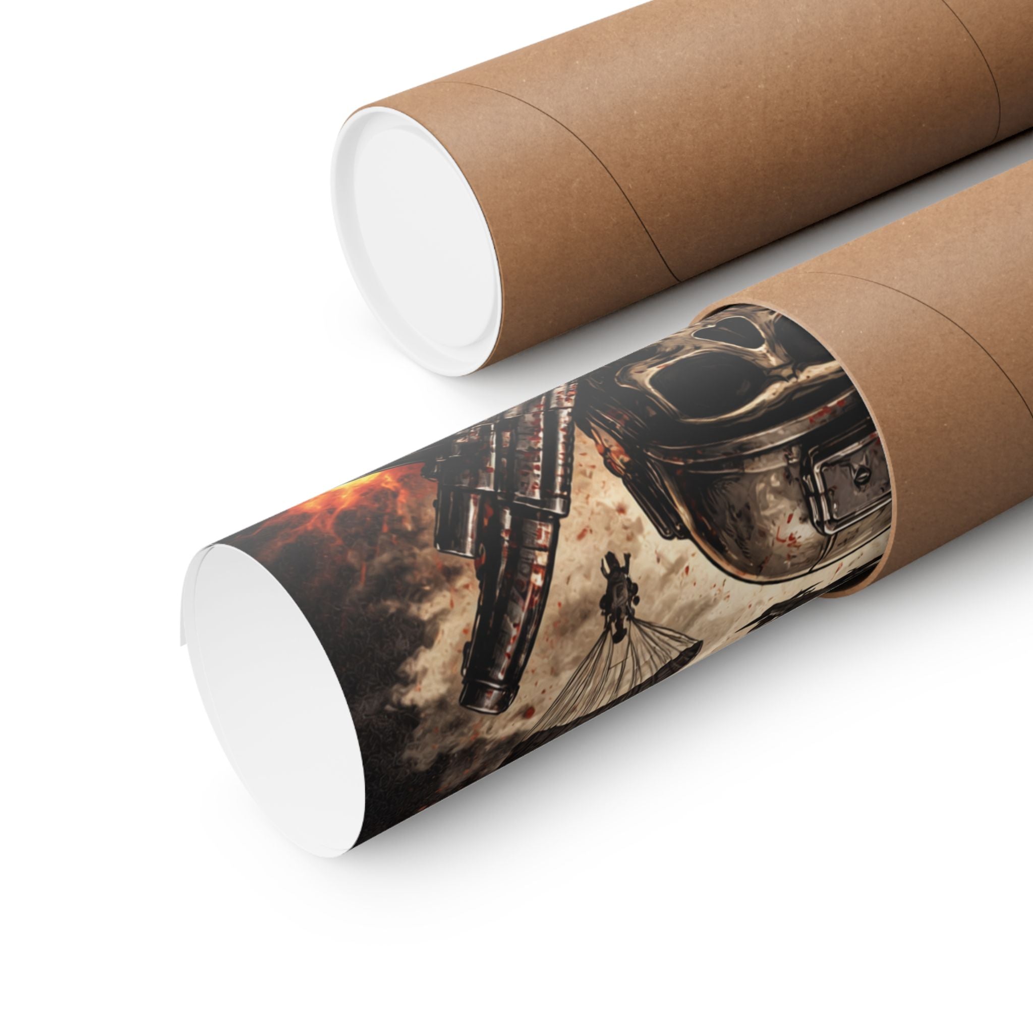 Matte Poster — "Drop. Kill. Repeat." Skull Soldier Wall Art (Military Gamer Decor)