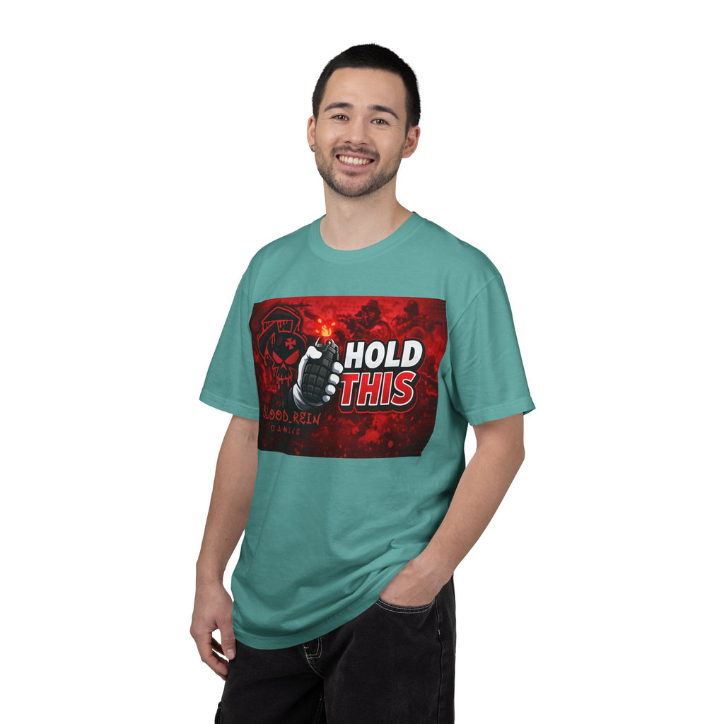 Hold This Graphic T-Shirt — Red Grenade Gamer Tee