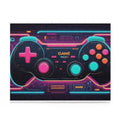 Retro Neon Game Controller Puzzle – 120/252/500-Piece Video Game Jigsaw