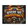 Where We Dropping? Battle Royale Puzzle – 500/252/120-Piece Military Gaming Jigsaw