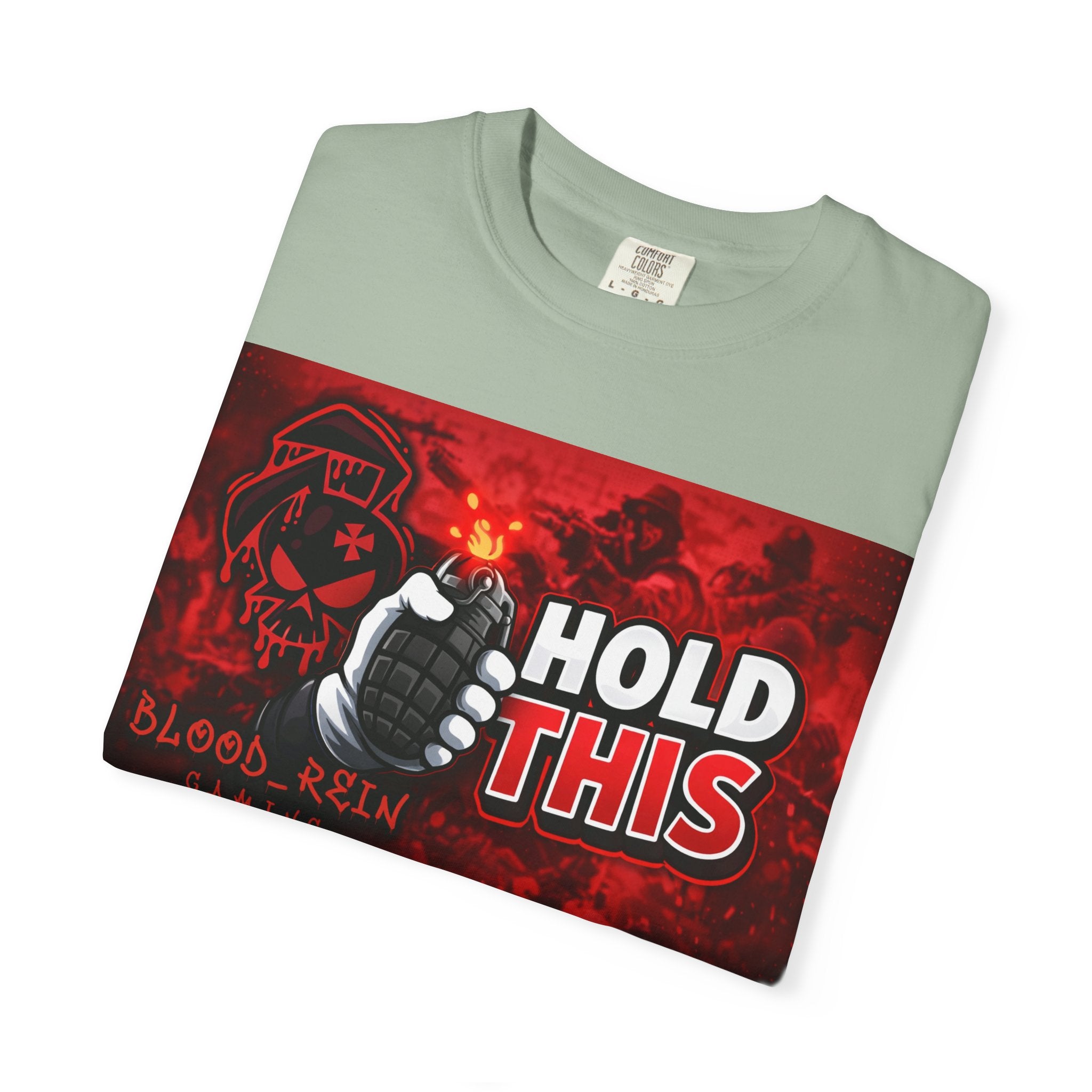 Hold This Graphic T-Shirt — Red Grenade Gamer Tee