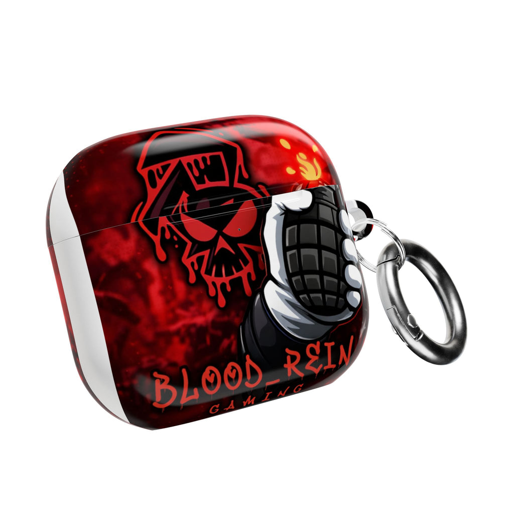 AirPod Case — Red 'Hold This' Gaming Grenade Design