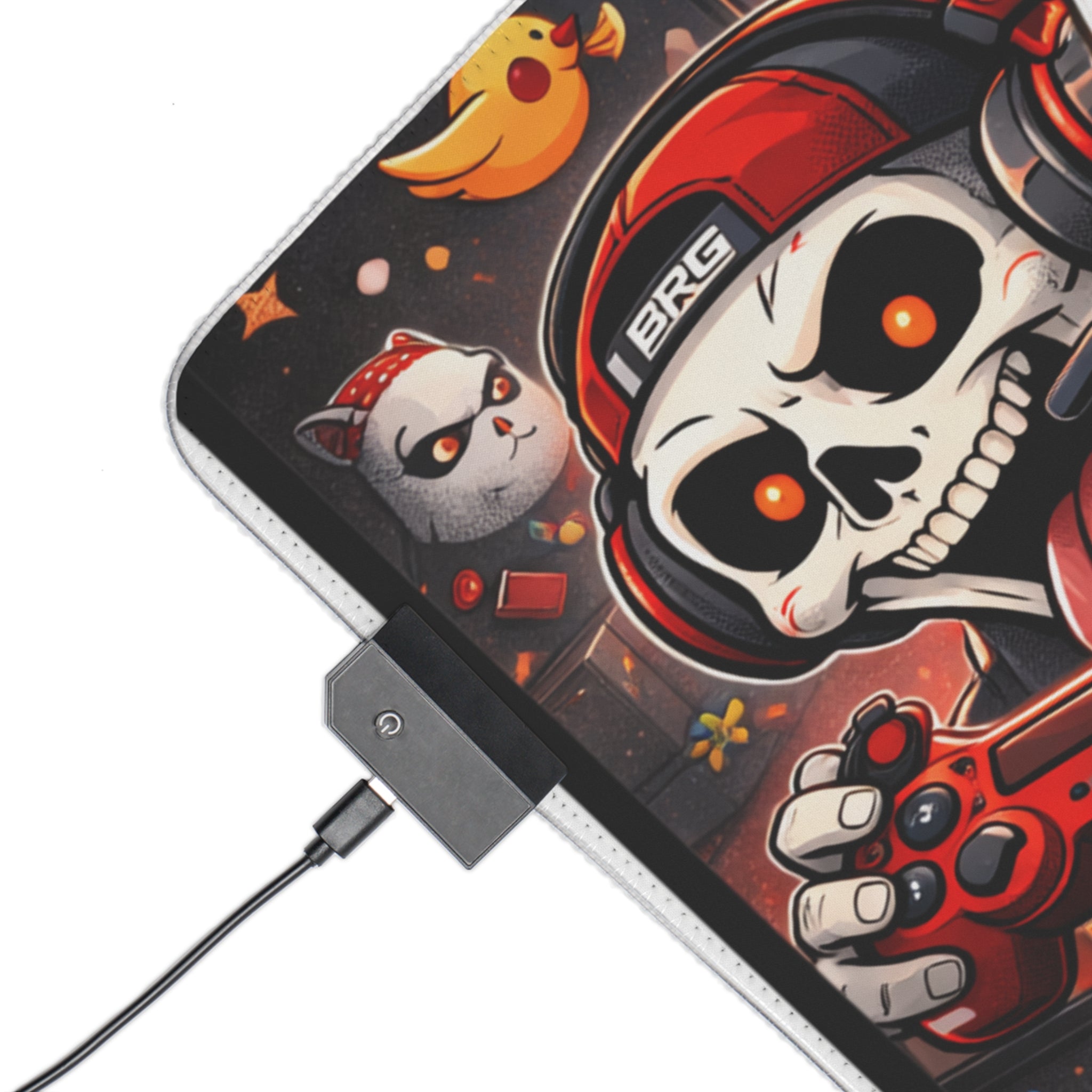 RGB LED Gaming Mouse Pad — Bloodreign Skull Esports Desk Mat