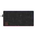 LED Gaming Mouse Pad — RGB Extended Desk Mat with Subtle Pattern & Skull Accent