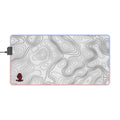 LED Gaming Mouse Pad — Topographic Contour RGB Desk Mat for PC Gamers