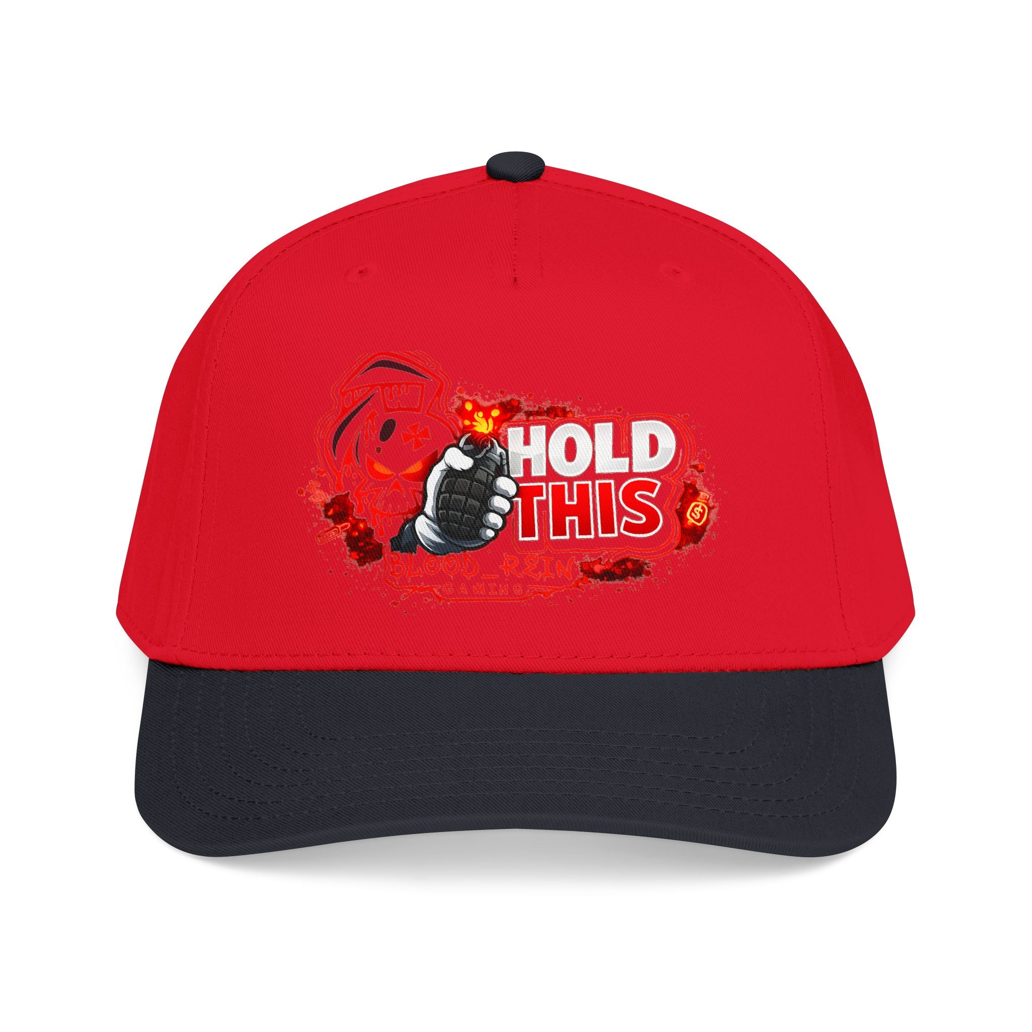 Hold This Grenade Baseball Cap — Edgy Military Punk Skull Hat