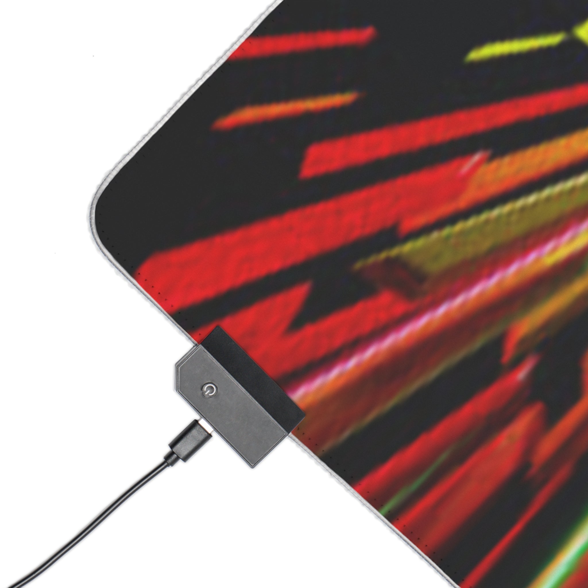 RGB LED Gaming Mouse Pad — Explosive Neon Burst Design