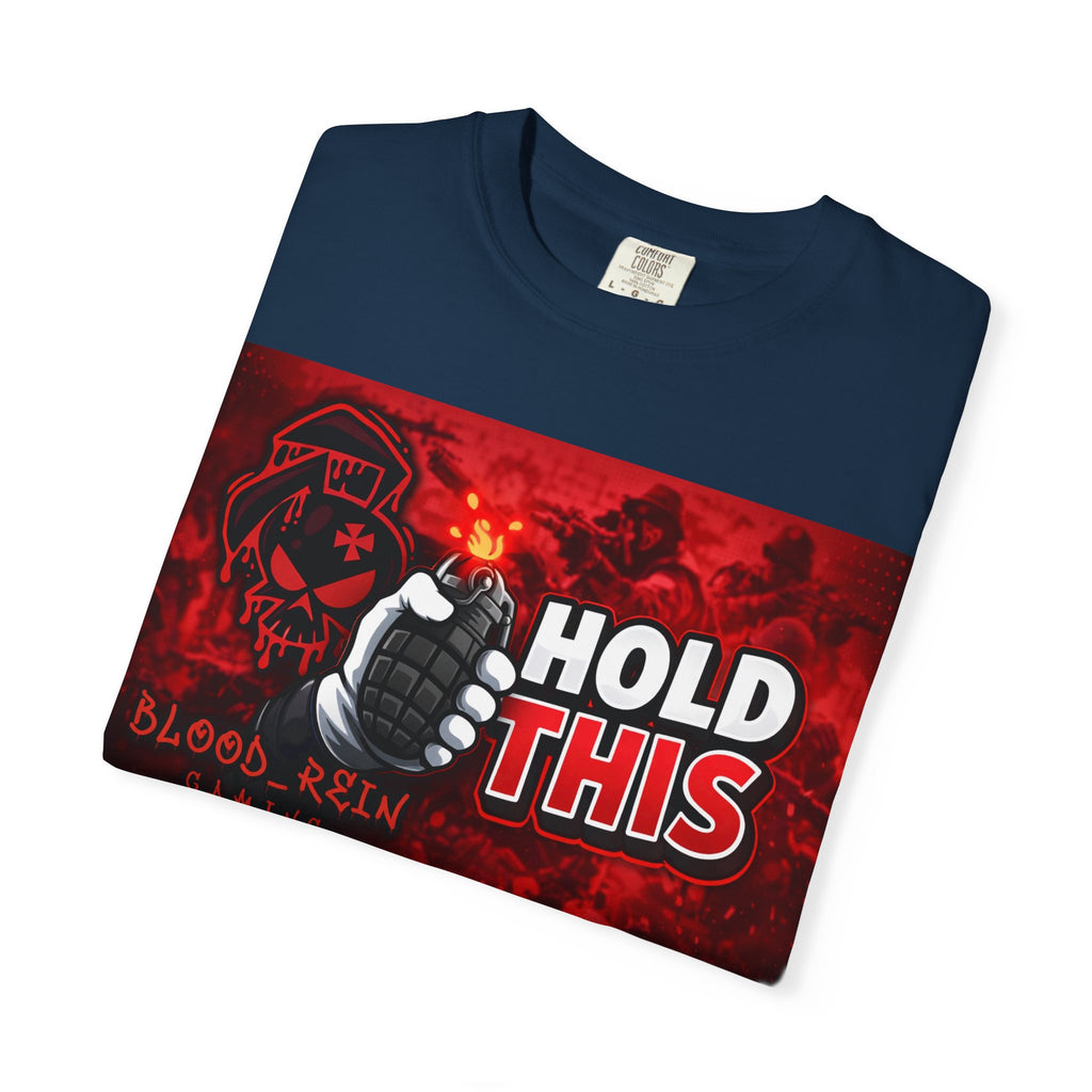 Hold This Graphic T-Shirt — Red Grenade Gamer Tee