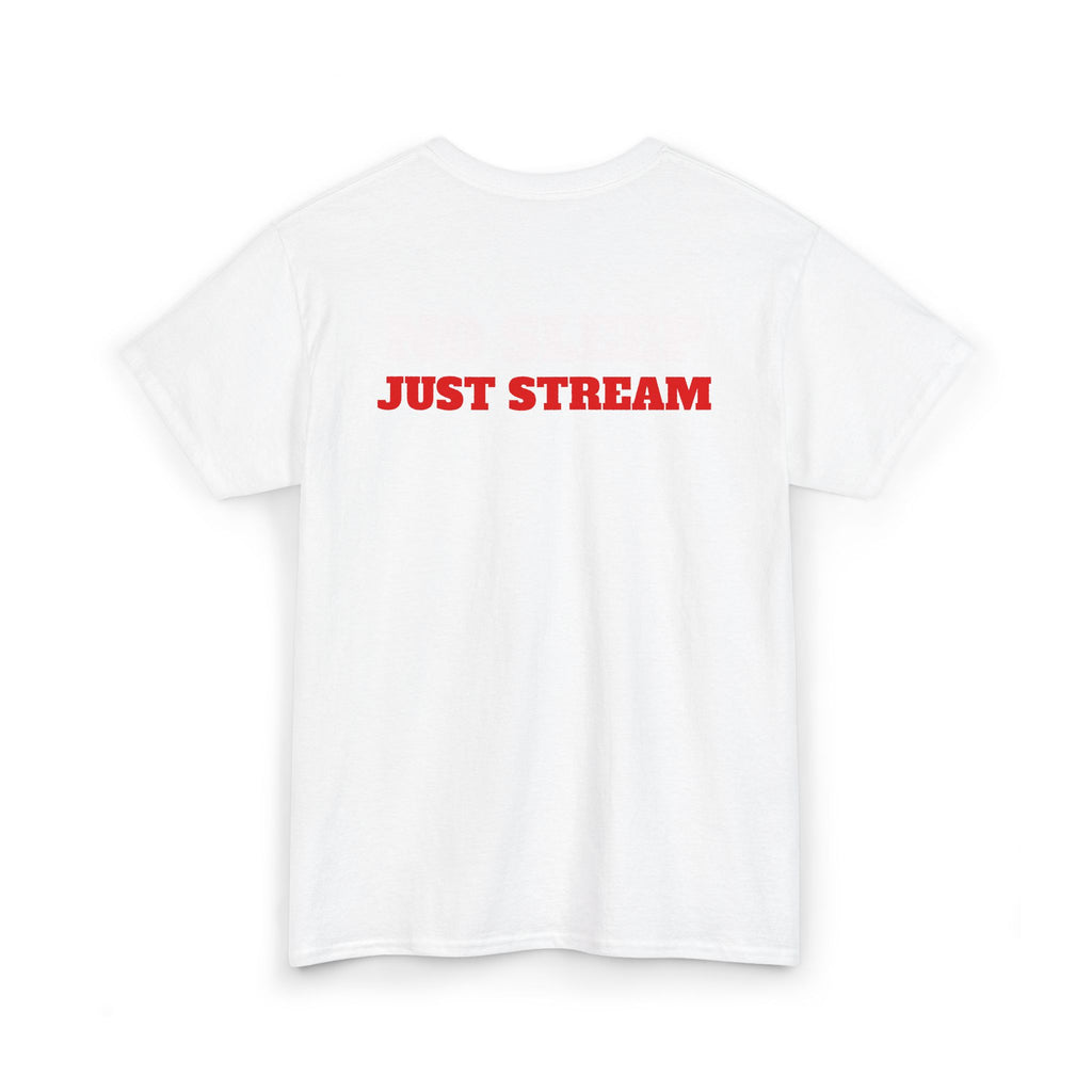 Gaming Tee — Blood Rein Skull Logo "Just Stream" Shirt